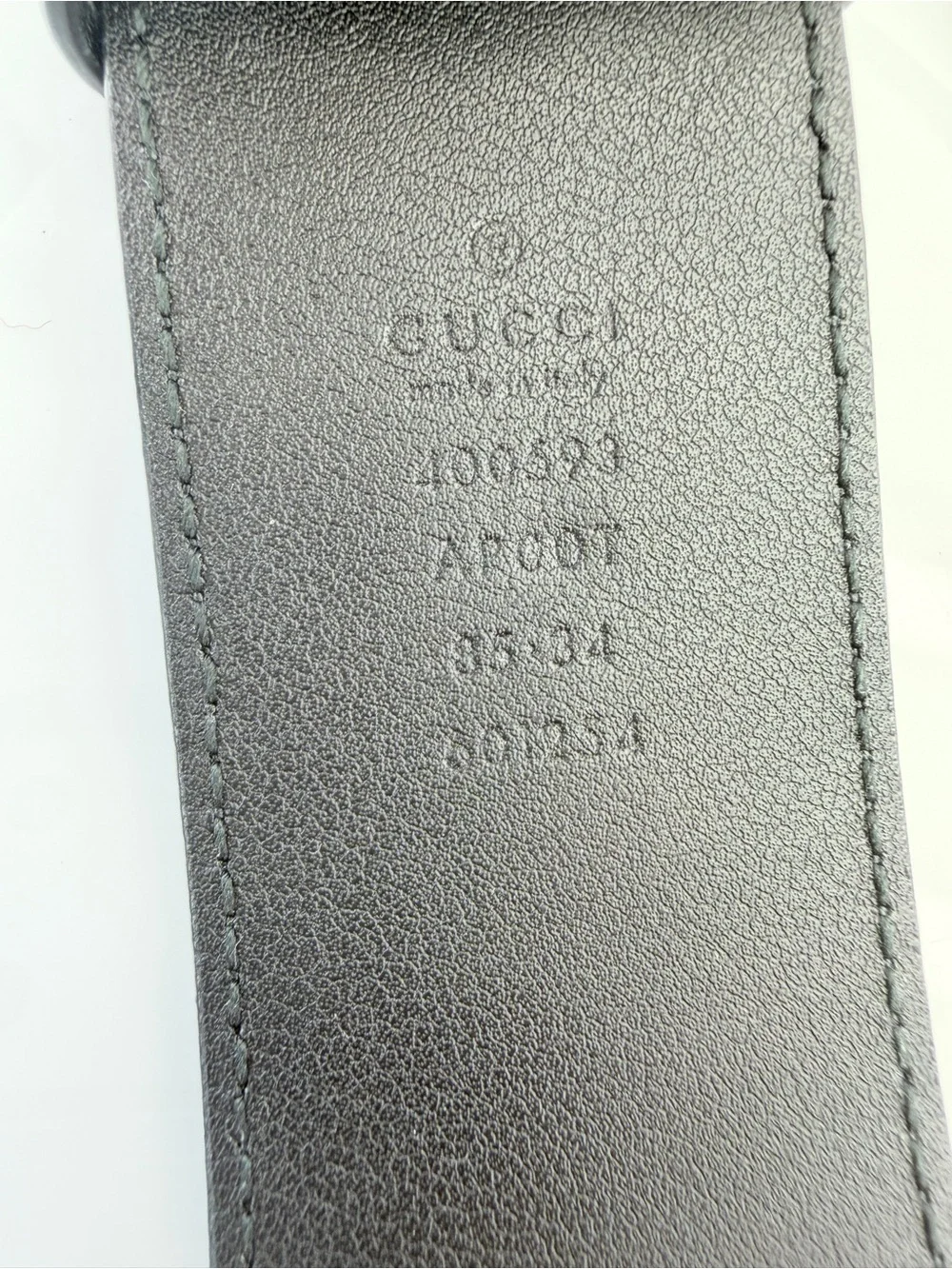 Gucci Black Leather Belt with Gold Double G Buckle